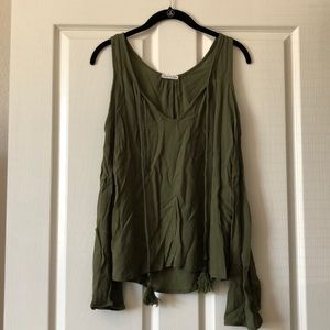 Olive green blouse